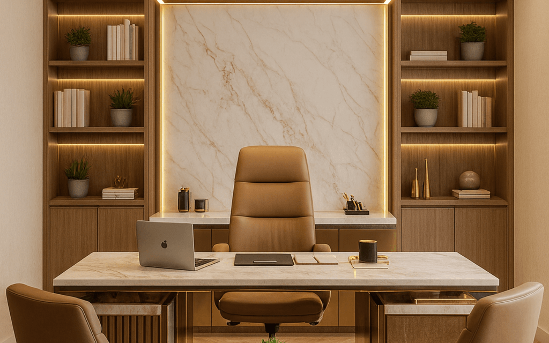 Modern Office Render Design - View 3