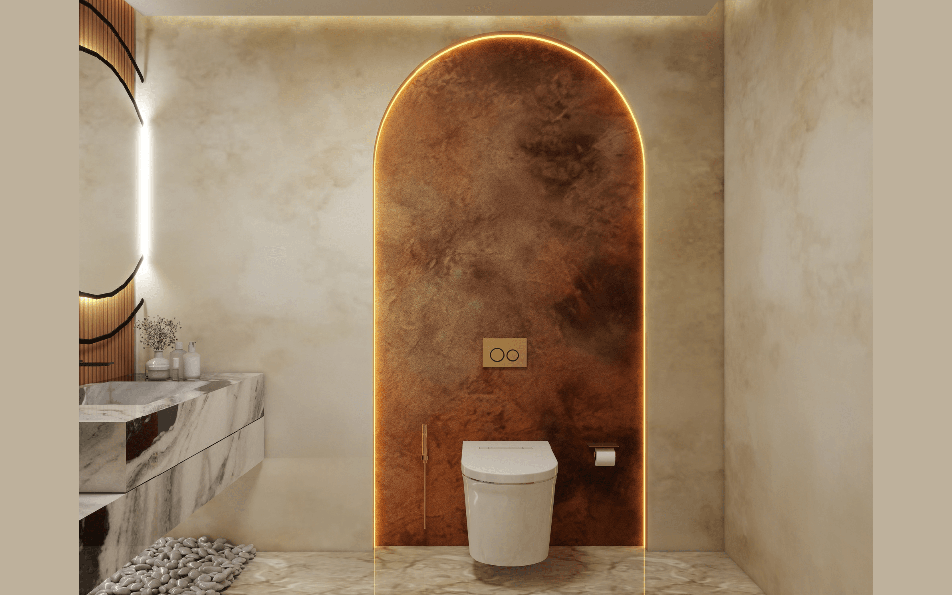 Modern Residential Washroom - View 2